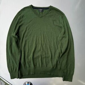 Club room merino wool green sweater